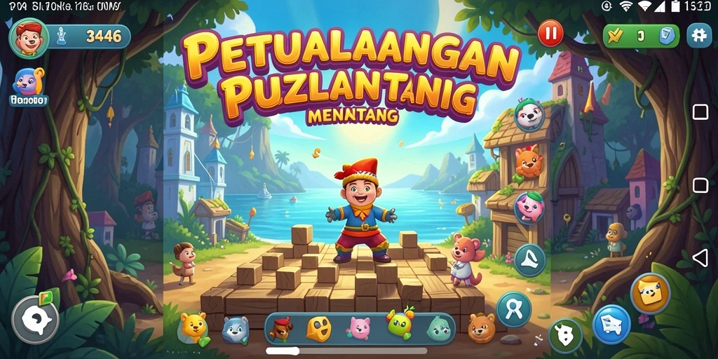 Screenshot utama 3446 menampilkan gameplay seru dengan teka-teki yang menantang.