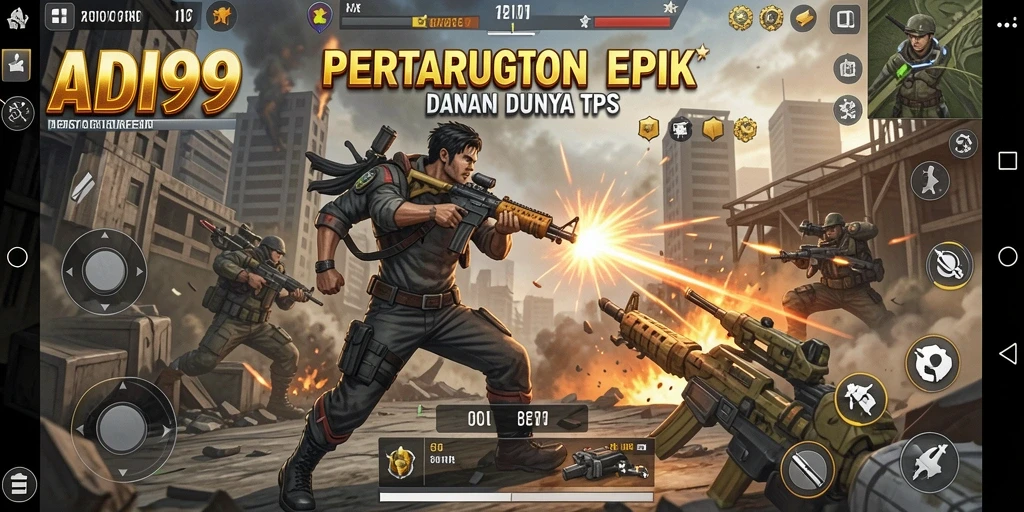 Screenshot gameplay ADI99 dengan aksi seru dan grafis menakjubkan.