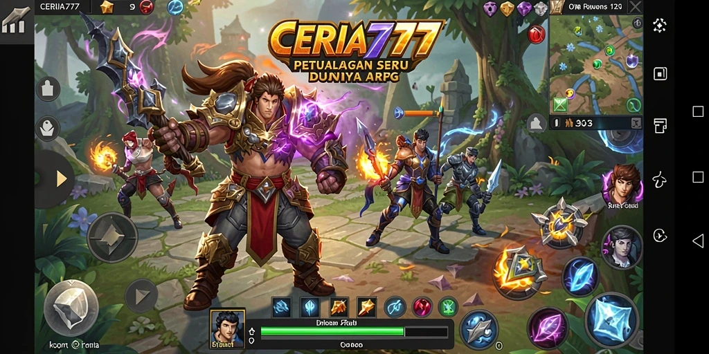 Tampilan gameplay menarik dari CERIA777 dalam dunia ARPG yang fantastis.