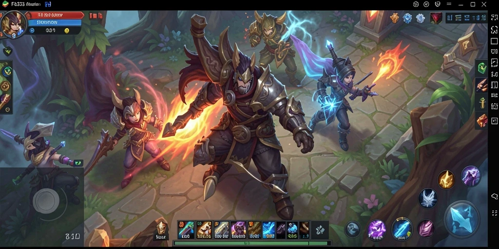 Screenshot dari gameplay <strong>FB333</strong> yang menunjukkan pertarungan seru antara karakter dan monster.