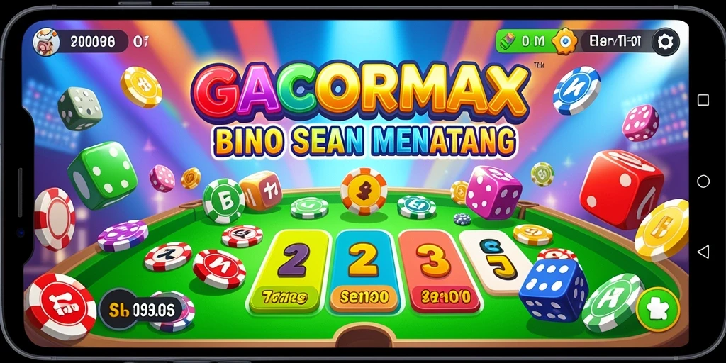 Screenshot utama GACORMAX menampilkan gameplay Bingo yang seru.
