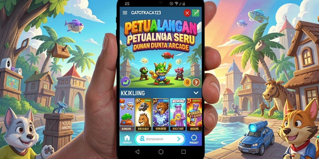 Screenshot gameplay GATOTKACA123 menampilkan karakter yang sedang beraksi.