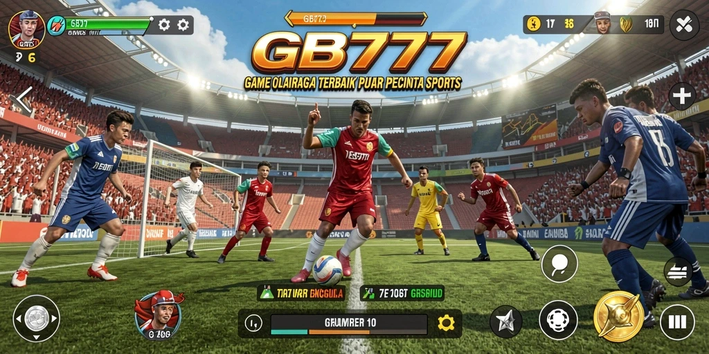 Tangkapan layar GB777 menampilkan aksi seru di lapangan olahraga.
