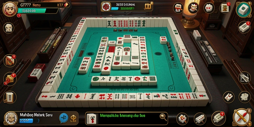 Screenshot utama GT777 menampilkan gameplay Mahjong yang seru dan interaktif.