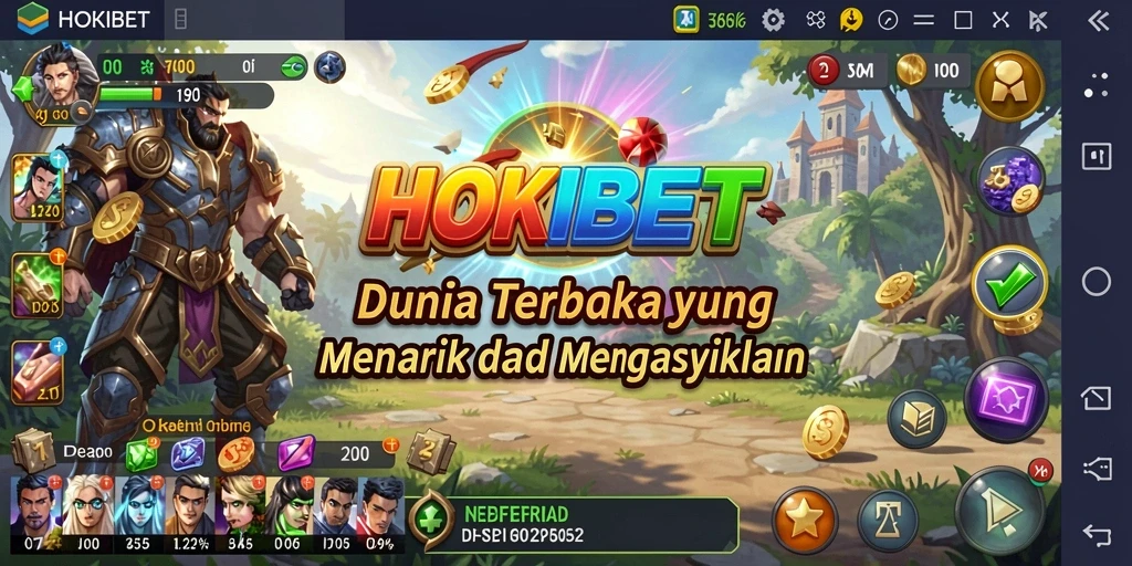 Gameplay HOKIBET menampilkan dunia terbuka yang kaya dan imersif.