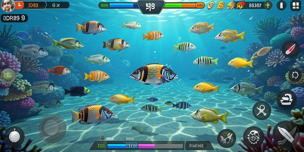 Tangkapan layar menampilkan aksi menembak ikan dalam IDR89.