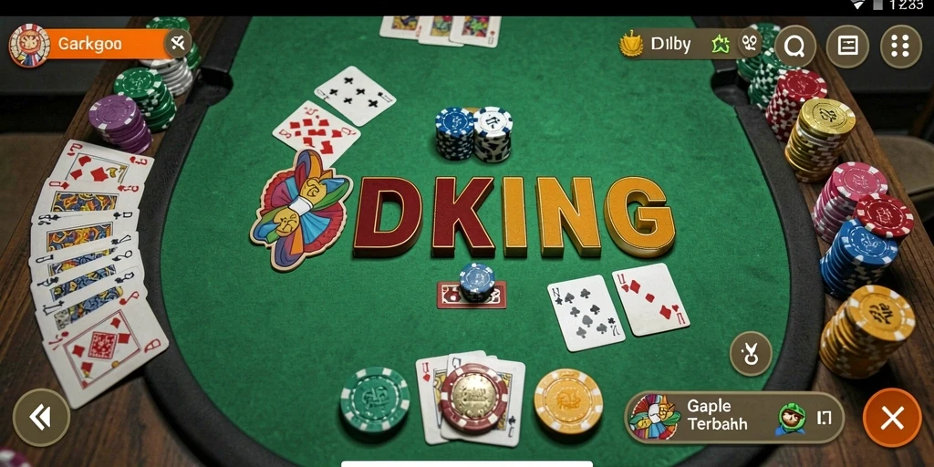 Tangkapan layar gameplay yang menarik dari IDRKING Gaple.