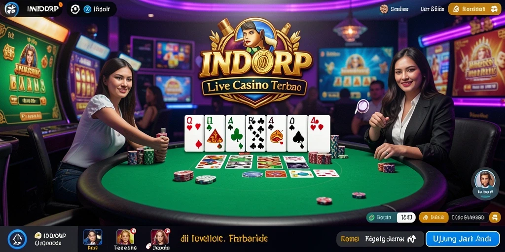 Tampilan gameplay Live Casino yang mendebarkan di INDORP.