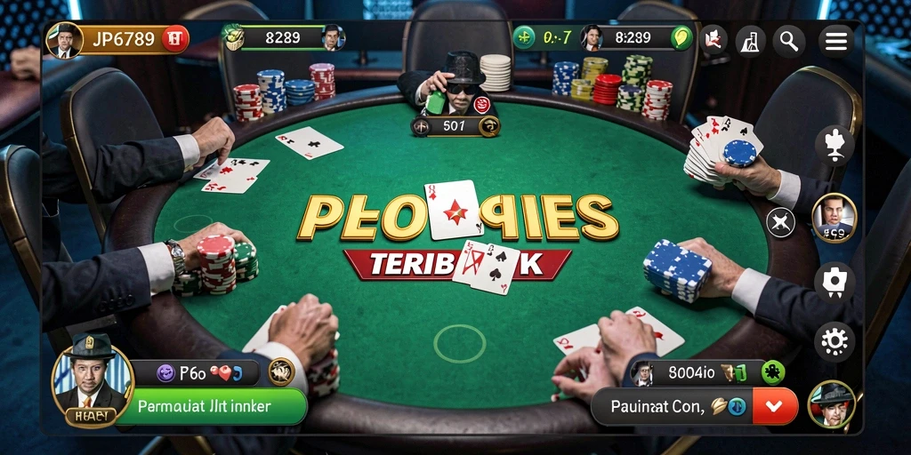 Tampilan screenshot gameplay Poker di JP6789 yang seru dan menarik.