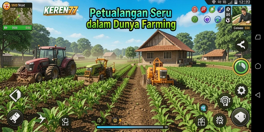 Tampilan gameplay KEREN77 yang penuh warna dan menarik.