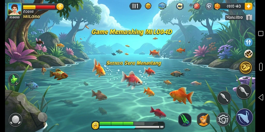 Tampilan gameplay MILO4D yang menawan saat memancing.