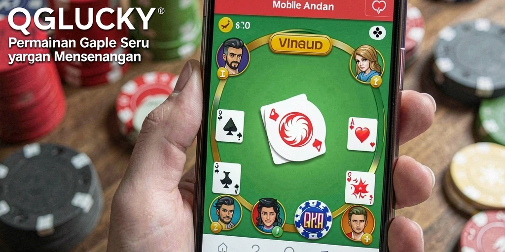 Tampilan seru gameplay Gaple di QGLUCKY.
