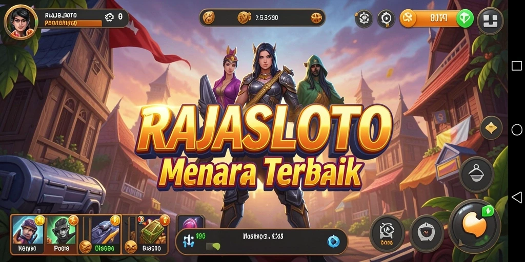 Tampilan gameplay menegangkan dari RAJASLOTO yang penuh strategi.
