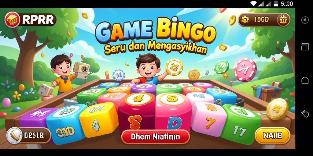 Screenshot gameplay RPRR menunjukkan suasana Bingo yang seru dan menarik.