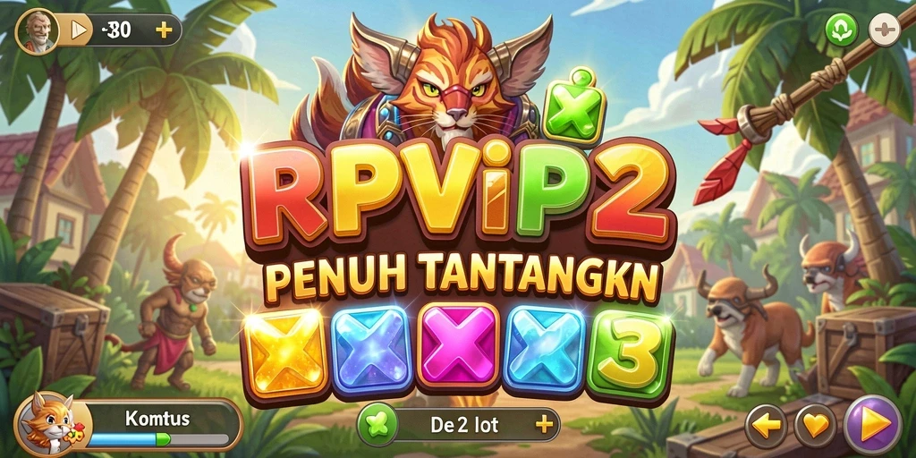 Tampilan unik dari gameplay Match-3 yang menarik dan menantang.