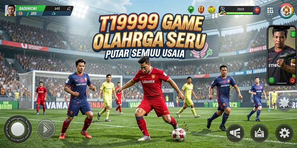 Tampilan menarik dalam gameplay olahraga di T9999.
