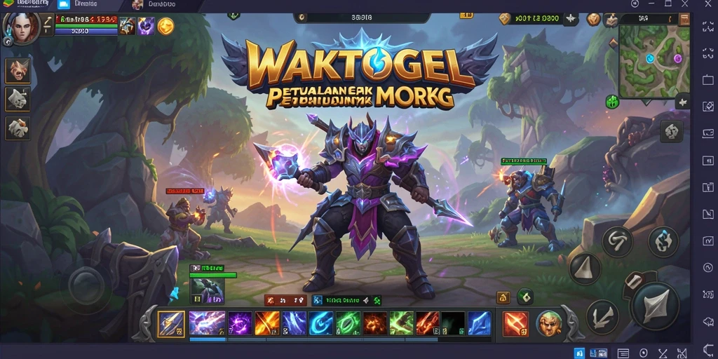 Gameplay epik dalam WAKTOGEL, penuh aksi dan petualangan.