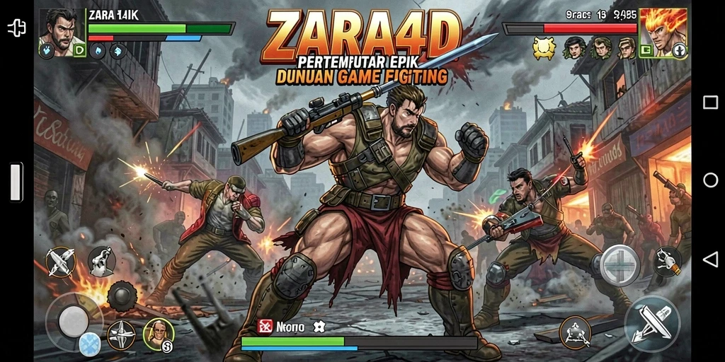Tampilan gameplay menegangkan dari ZARA4D dalam pertempuran Fighters.